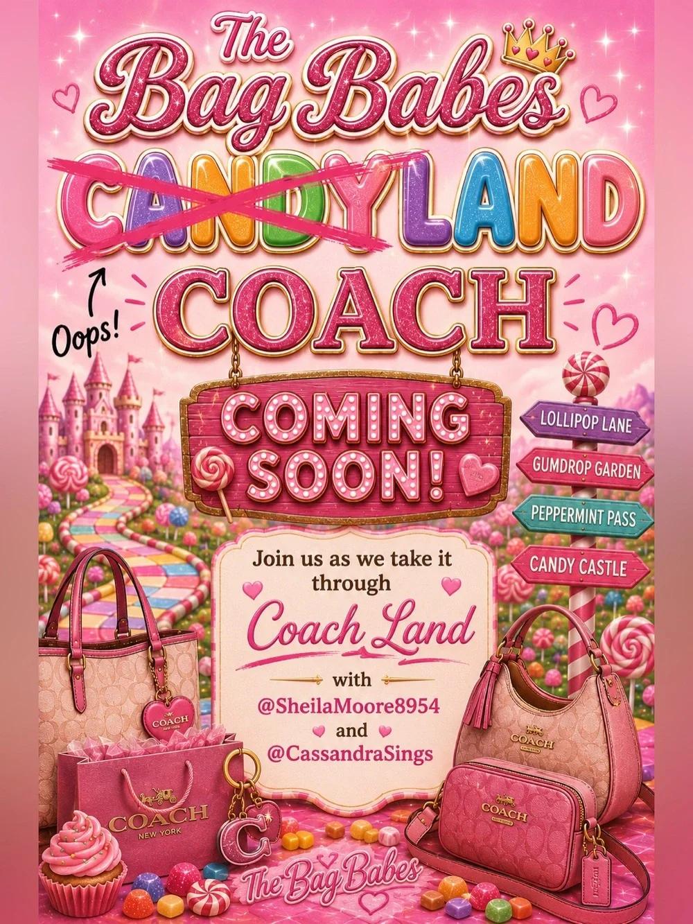 COMING SOON 🍭 Sugar, Spice & Designer Bag - Picture 1 of 1